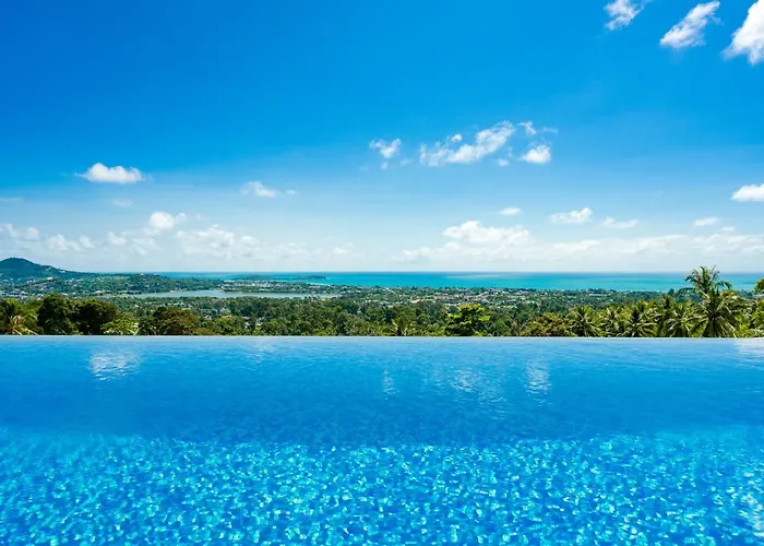 Villa 3 Chambres Vue Mer Panoramique Ko Samui mit Pool